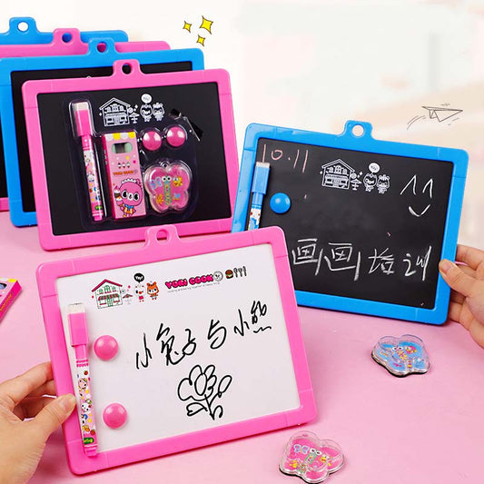 Dual- Sided Magnetic Drawing Mini Whiteboard