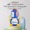 Press & Go Cartoon Penguin Scooter Toy