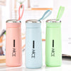 Double-Layer Portable Glass Cup – 450ml | Spill-Free & Stylish