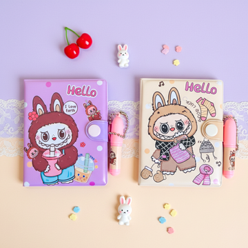 Monster-Themed Diary with Pen Set – Cute Cartoon Stationery Gift for Kids