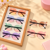 Cute Bear Ear Rimless Gradient Sunglasses | Trendy Plastic Glasses for Kids