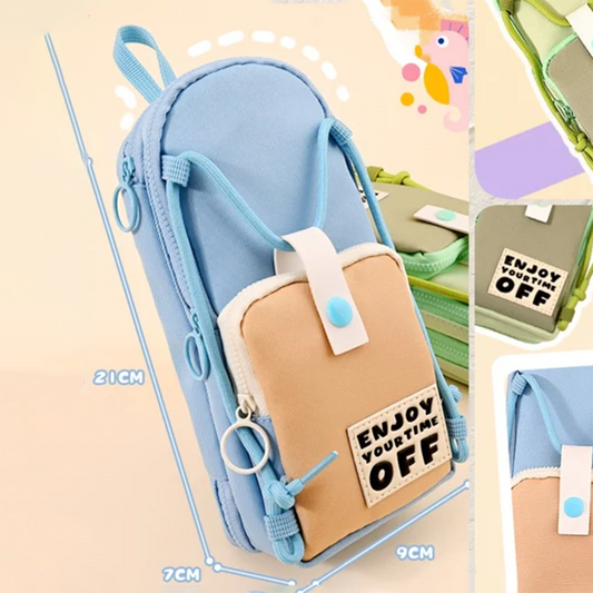 Cute & Functional Pencil Pouch | Double Pocket, Extra Space