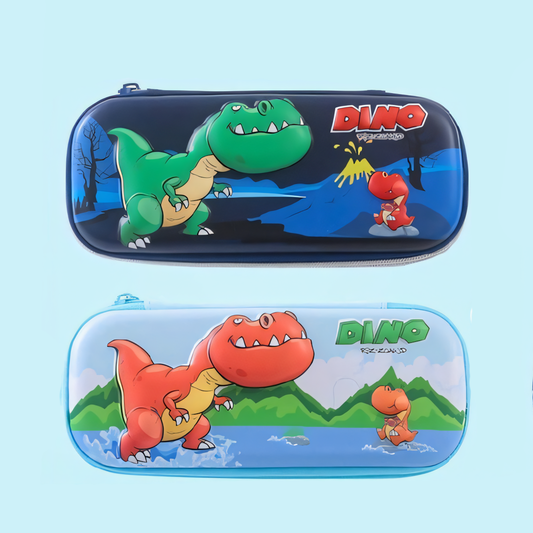 3D EVA Pencil Case – Adorable Dino & Elephant Design