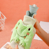 Animal Plush Hot Water Bag with Hand Warmer Pocket