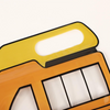 2D Cartoon Construction Vehicle Ziplock  GIft Bags