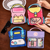 2D Cartoon School Bag Ziplock Pouch | Resealable Gift Bag