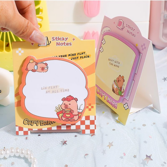 Cute Capybara Sticky Notes Set