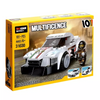 White Thunder Race Car 10-in-1 Building Blocks – 181+ Pcs DIY Set