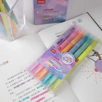 Fantasy Double-Sided Highlighter Pens – 6 Shades
