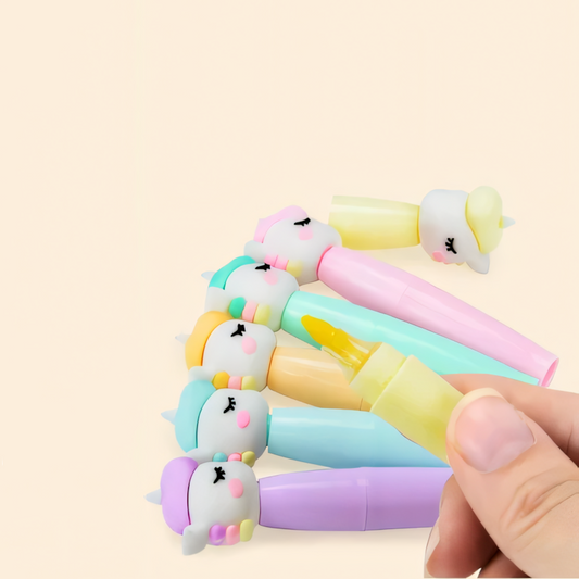 6pcs Unicorn Highlighter Set | Cute & Colorful