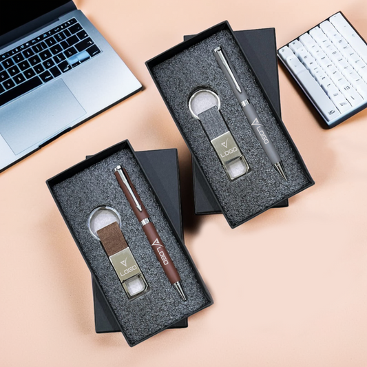 Elegant Pen & Keychain Gift for Employe