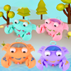 Pull String Glowing Walking Crab Toy