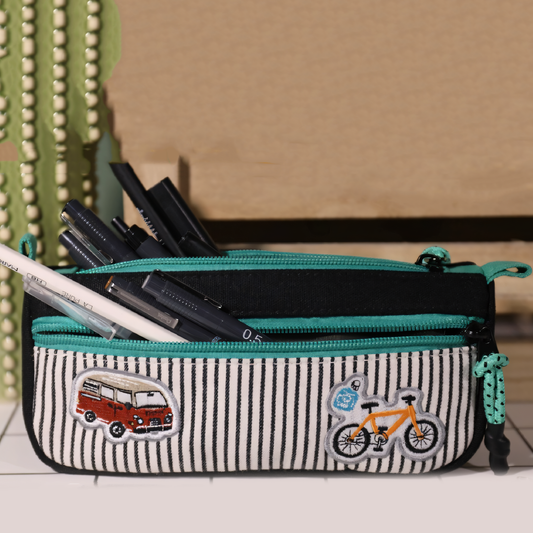 All-in-One Stationery Zipper Pouch – Durable & Trendy
