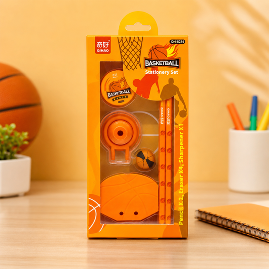 3D Basketball Stationery Set | Creative Sports Stationery Kit for Kids
