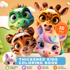 3D Cartoon Animal Face Drawing Book