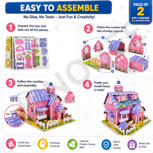 3D DIY Educational Puzzle Kit | Creative Model Building for Kids