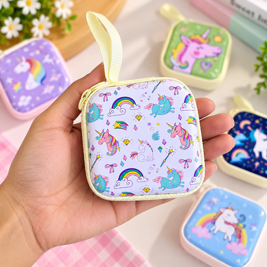 Unicorn Square Tin Coin Pouch