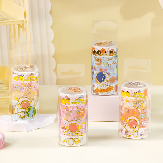 Kawaii Space Washi Tape Set of 5 Rolls