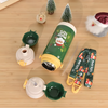 Merry Xmas Stainless Steel Vacuum Bottle – 450ML (Double Lid)