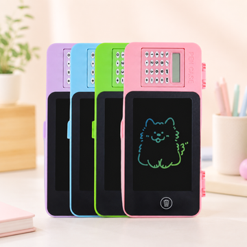 Creative LCD Drawing Tablet & Calculator Compass – Ideal Kids' Gift