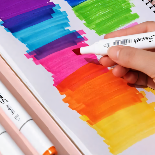 Double Head Marker Pen Set - 48 Vibrant Colors for Art & Highlighting