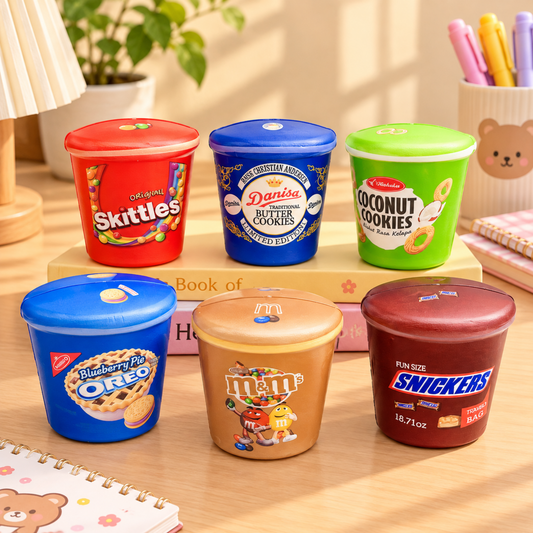 Snack Tub Squishy Toy | 8cm Slow-Rise Fidget Sensory Decompression Toy