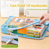 3-Layer Expanding Organizer with Zipper Pocket & Reinforced Handle