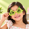 Cute Avocado-Shaped Party Sunglasses | Light Green Plastic Novelty Eyewear