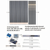 29-Piece Sketch and Drawing Pencil Set in Roll-Up Canvas Pouch