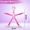 Telescopic Suction Cup Pop-Tube Giraffe Stress Relief Toy