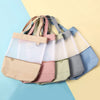 Retro Multipurpose Tote Bag | Clear Mesh Tuition & Lunch Handbag
