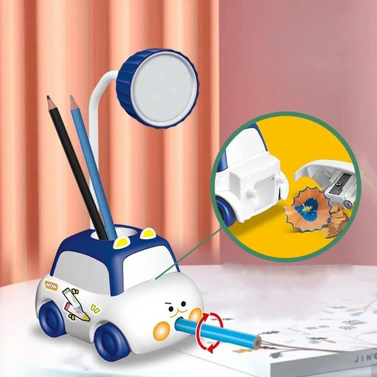 Mini 2-in-1 LED Car Study Lamp + Sharpener | Fun & Functional