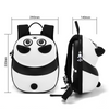 Bamboo Buddy 3D Panda Hard Shell Kids School Bag