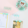 Cute Pastel Paper Clips, Binder Clips & Push Pins Set