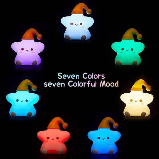 Soft Starry Glow Silicone LED Night Lamp