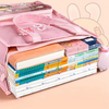 Kawaii Tuition Tote Bag with Transparent Stationery Pocket