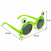 Fun Frog Face Round Frame Glasses – 15cm Lightweight Costume Glasses