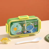 Leak-Proof School Lunch Box 530ml  with Sauce Jar & Partition Divider