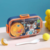 Leak-Proof School Lunch Box 530ml  with Sauce Jar & Partition Divider