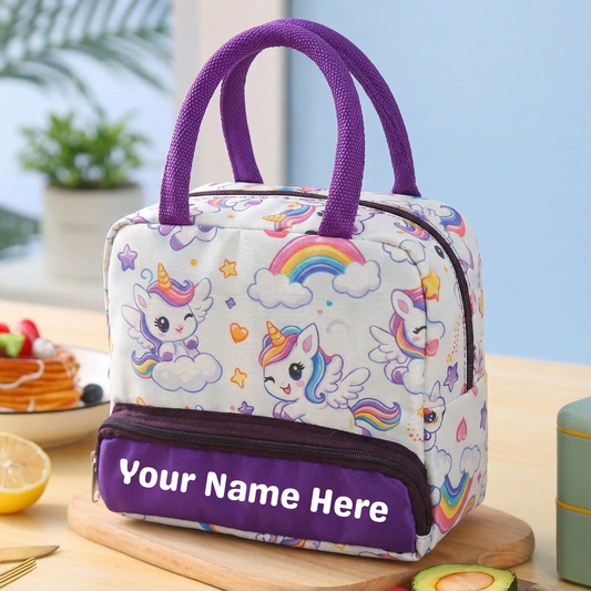 Personalized Kids Insulated Custom Name Lunch Bag