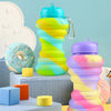 Silicon Burger Collapsible Water Bottle -600ml