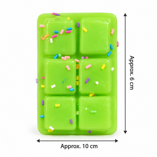 Chocolate Bar-Shaped Squishy Toy with Sprinkles