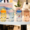600ml Kawaii 3D Dome Water Bottle Sipper with Handle