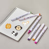 24-Color Water-Based Marker Pen Set - Vibrant & Fun
