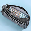 Compact & Classy Triple Zipper Multi-Compartment Pouch