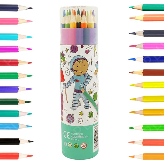 24 Colors Astronaut Theme Color Pencil Set for Kids