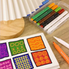 12 Color Magic Colour Changing Sketch Pen Set - Fine Tip, Smooth Flow