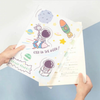 Space File Folder ✨ | Secure Button Lock for Easy Storage