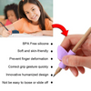 Set of 2 Ergonomic Silicone Pen - Pencil Grips