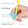 Set of 2 Ergonomic Silicone Pen - Pencil Grips